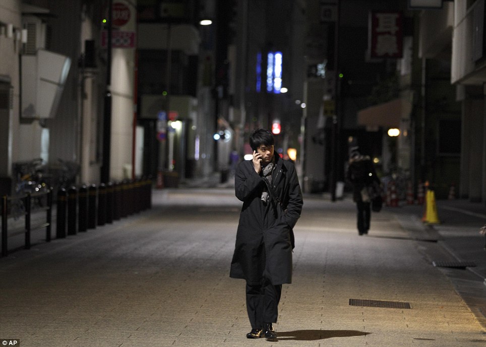 No man's land: The normally bustling streets of the dynamic city are virtually deserted