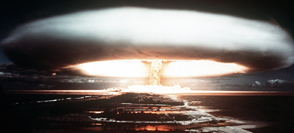 Nuclear explosion during a nuclear test. (photo: Getty Images)