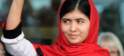 Malala Yousafzai. (photo: Facundo Arrizabalaga/EPA)