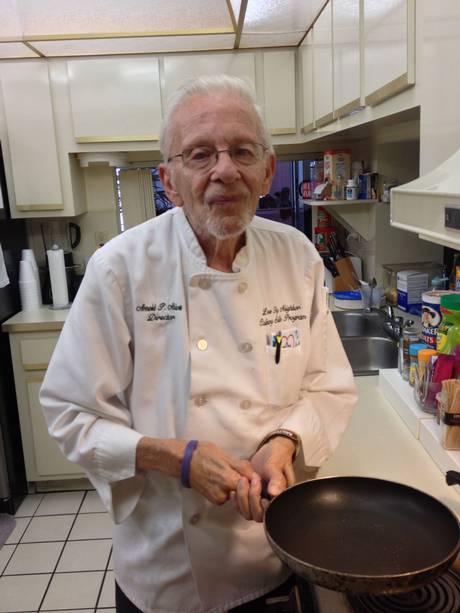 Arnold Abbott, 90, feeds homeless people once a week