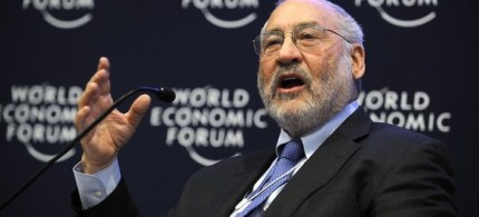 Joseph Stiglitz speaks at the World Economic Forum annual meeting, 01/26/11. (photo: Getty Images)