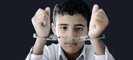 In Mississippi, staff at one school regularly handcuffed students to metal railings in the school gymnasium and left them there for hours if they were caught not wearing a belt, among other minor infractions. (photo: source unknown)