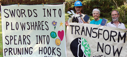 Michael Walli, Sister Megan Rice, and Greg Boerje-Obed, face 20 years in prison for anti-nuclear protest. (photo: Transform Now Plowshares)