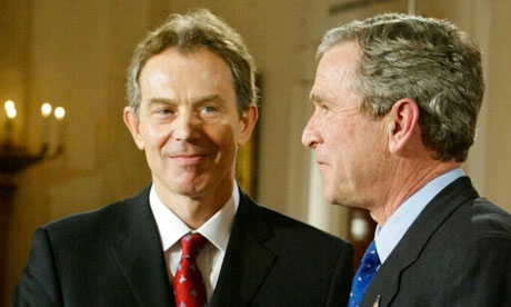 Tony Blair and George Bush