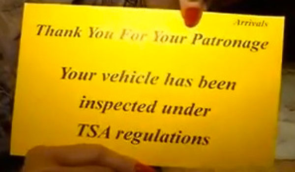 Valet parked cars searched under TSA regulations