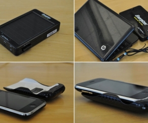 Solar-powered emergency mobile electronics charger