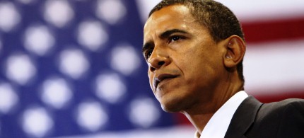 President Barack Obama speaks at a campaign rally in Fayetteville, North Carolina. (photo: Jim Young/Reuters)