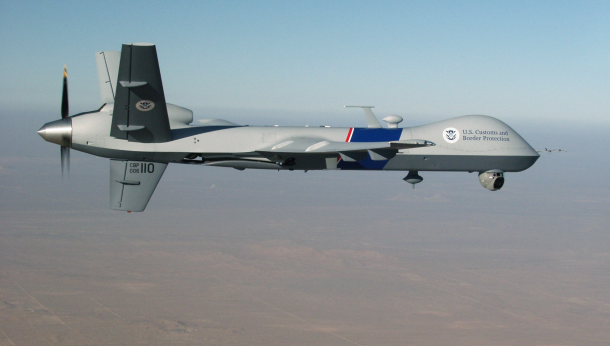 Homeland Security required that this Predator drone, built by General Atomics, be capable of detecting whether a standing human at night is &quot;armed or not.&quot;