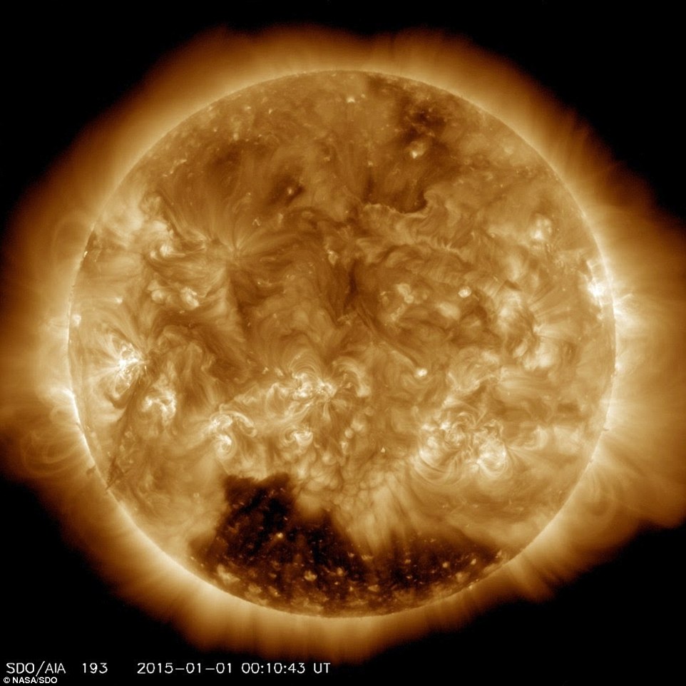 Coronal holes are regions of the corona where the magnetic field reaches out into space rather than looping back down onto the surface - and eject solar winds far faster than other parts of the sun.